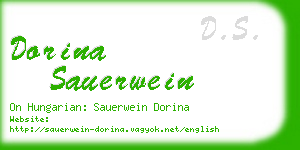 dorina sauerwein business card